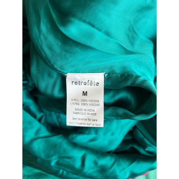 NEW NWT Retrofete Katya Dress Green Size Medium - Picture 5 of 6